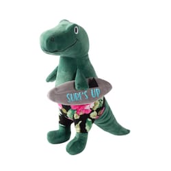 Pet Shop by Fringe Studio Green Surf's Up Rex Chew Dog Toy 1 pk