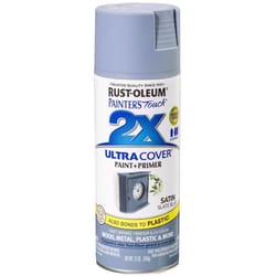 Rust-Oleum Painter's Touch 2X Ultra Cover Satin Slate Blue Paint+Primer Spray Paint 12 oz