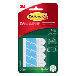 3M Command Small Foam Refill Strips 1.813 in. L 16 pk