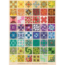 Cobble Hill Common Quilt Blocks Jigsaw Puzzle 1000 pc