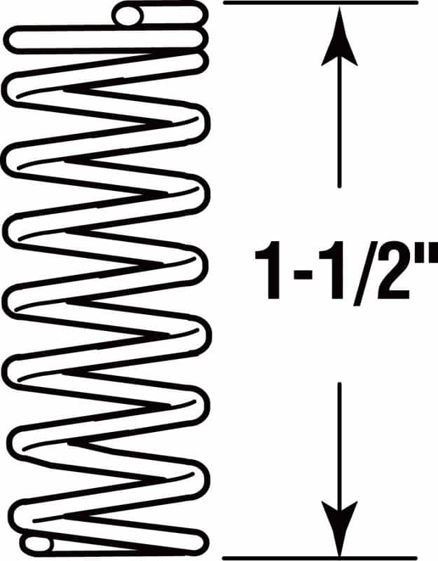 PrimeLine 11/2 in. L x 1/2 in. Dia. Compression Spring 2 pk Ace