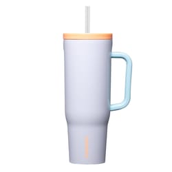 Corkcicle Cruiser 40 oz Multicolored BPA Free Rollerskate Date Insulated Straw Tumbler