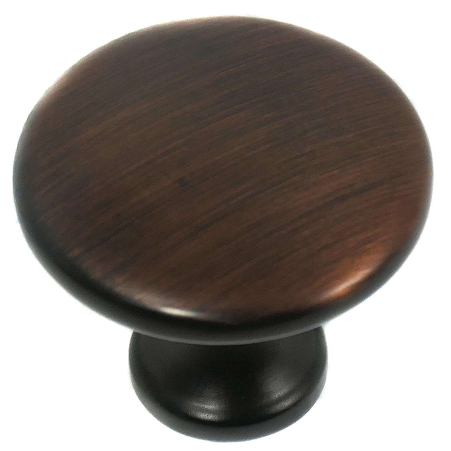 Laurey Windsor Round Cabinet Knob 1-1/4 in. D 1 in. Venetian Bronze 1 ...