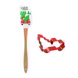 R&M International Corp Silicone/Steel Spatula/Cookie Cutter Set