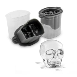 Tovolo Charcoal/Clear Plastic/Silicone Ice Cube Mold