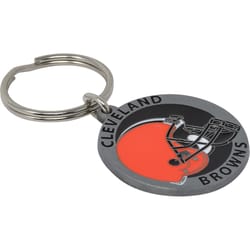 HILLMAN NFL Steel Orange Split Ring Keychain