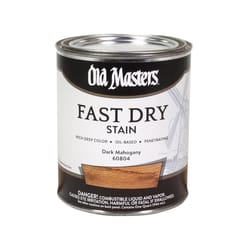 Old Masters Semi-Transparent Dark Mahogany Oil-Based Alkyd Fast Dry Wood Stain 1 qt