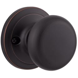 Kwikset Juno Venetian Bronze Passage Door Knob 1-3/4 in.