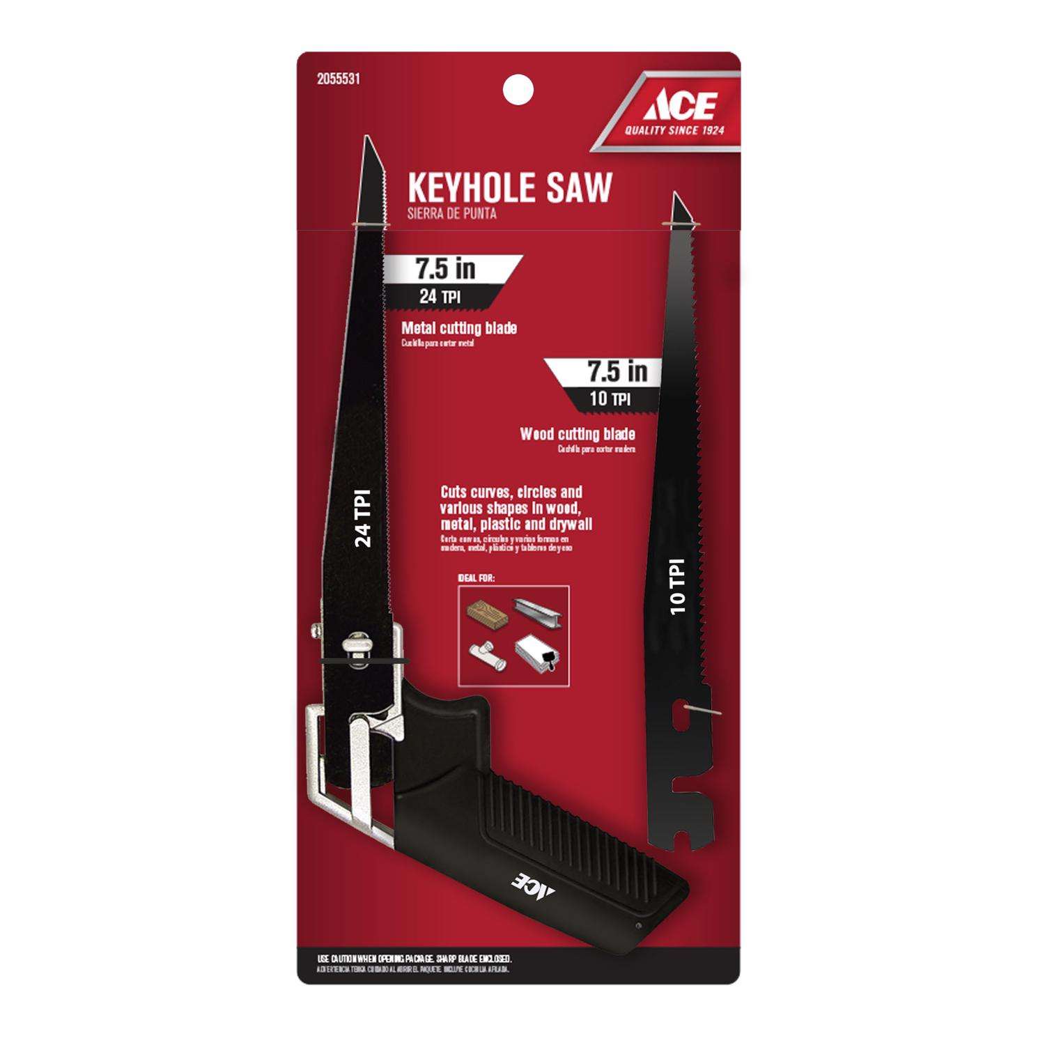Ace 7 in. BiMetal Keyhole Saw Ace Hardware