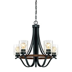 Westinghouse Barnwell Matte Black 5 lights Chandelier