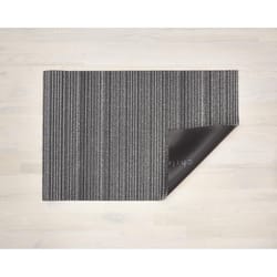 Chilewich 24 in. W X 36 in. L Gray Stripe PVC Vinyl Utility Mat