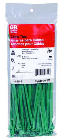 Bond 1 in. W Green Plastic Ties - Ace Hardware