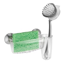 iDesign 8 in. L X 3 in. W X 5 in. H Plastic Sponge and Brush Holder