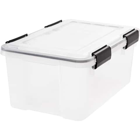 Sterilite 18 gal Red Storage Tote 15.63 in. H X 17.63 in. W X 23.5 in. D -  Ace Hardware