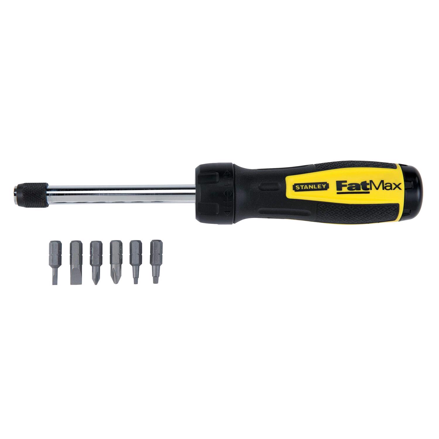 Stanley Fatmax Multi-Bit Ratchet Screwdriver 11.8 in. 1 pc