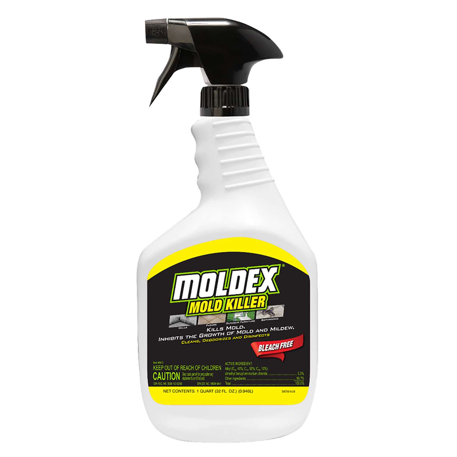 Moldex Mold Killer No Scent Disinfectant Deodorizer and Cleaner 32 oz