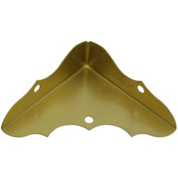 National Hardware 5/8 in. H X 1-3/4 in. W X 0.02 in. D Brass-Plated Solid Brass Inside Decorative Co
