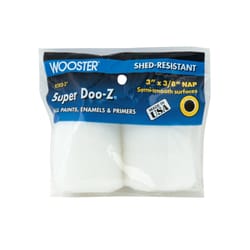 Wooster Super Doo-Z Fabric 3 in. W X 3/8 in. Trim Roller Refill 2 pk