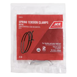 Ace 3 in to 4 in. Silver Spring Tension Clamps Metal