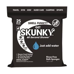 BulbHead Skunky Rinse Free Bath Sponges 25 pk