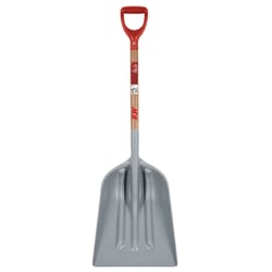 ACE 46.5 in. Plastic Scoop General Purpose Shovel Wood Handle