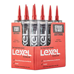 Sashco Lexel Clear Synthetic Rubber All Purpose Caulk 10.5 oz