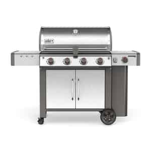 Weber  Genesis II LX S-440  4 burners Propane  Grill  Stainless Steel  52000 BTU 
