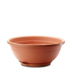 Crescent Too Emma 4.7 in. H X 12 in. W X 12 in. D X 12 in. D PP Plastic Bowl Planter Terracotta