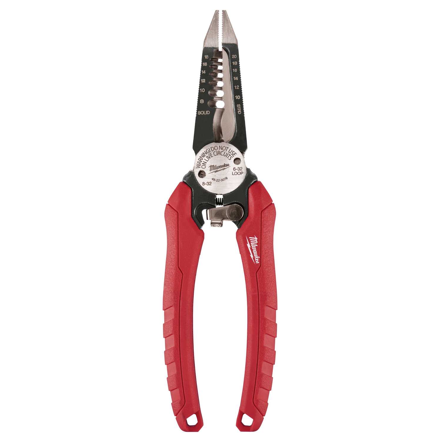 Milwaukee 7.75 in. Alloy Steel Wire Stripper Curved Pliers with