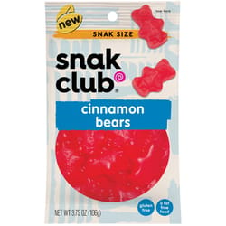 Snak Club Cinnamon Gummi Candy 3.75 oz Bagged