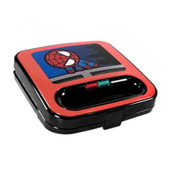 Uncanny Brands Marvel Spiderman 2 waffle Red Aluminum Waffle Maker