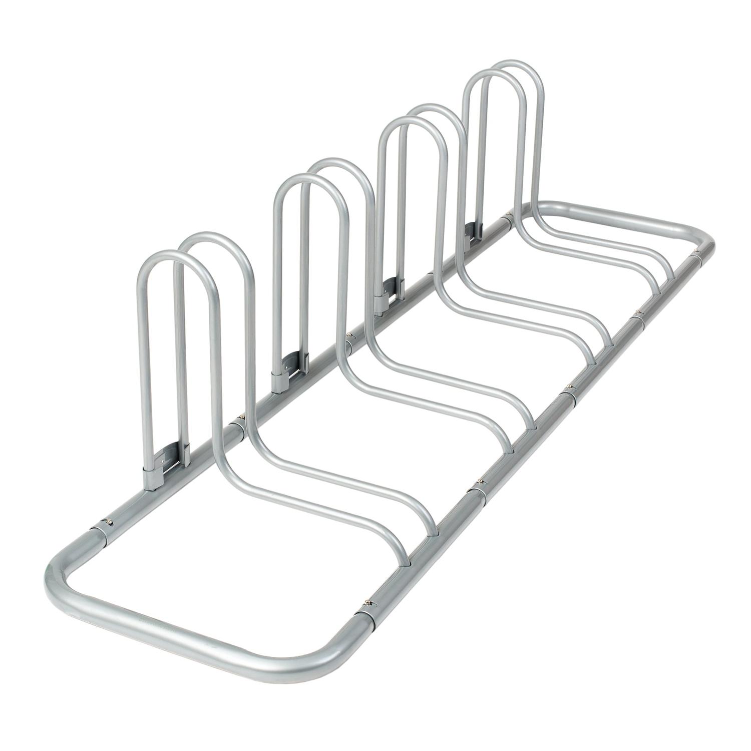 Retrospec Steel Bicycle Storage Rack 4 Bike Silver Sansujyuku sansujyuku.com