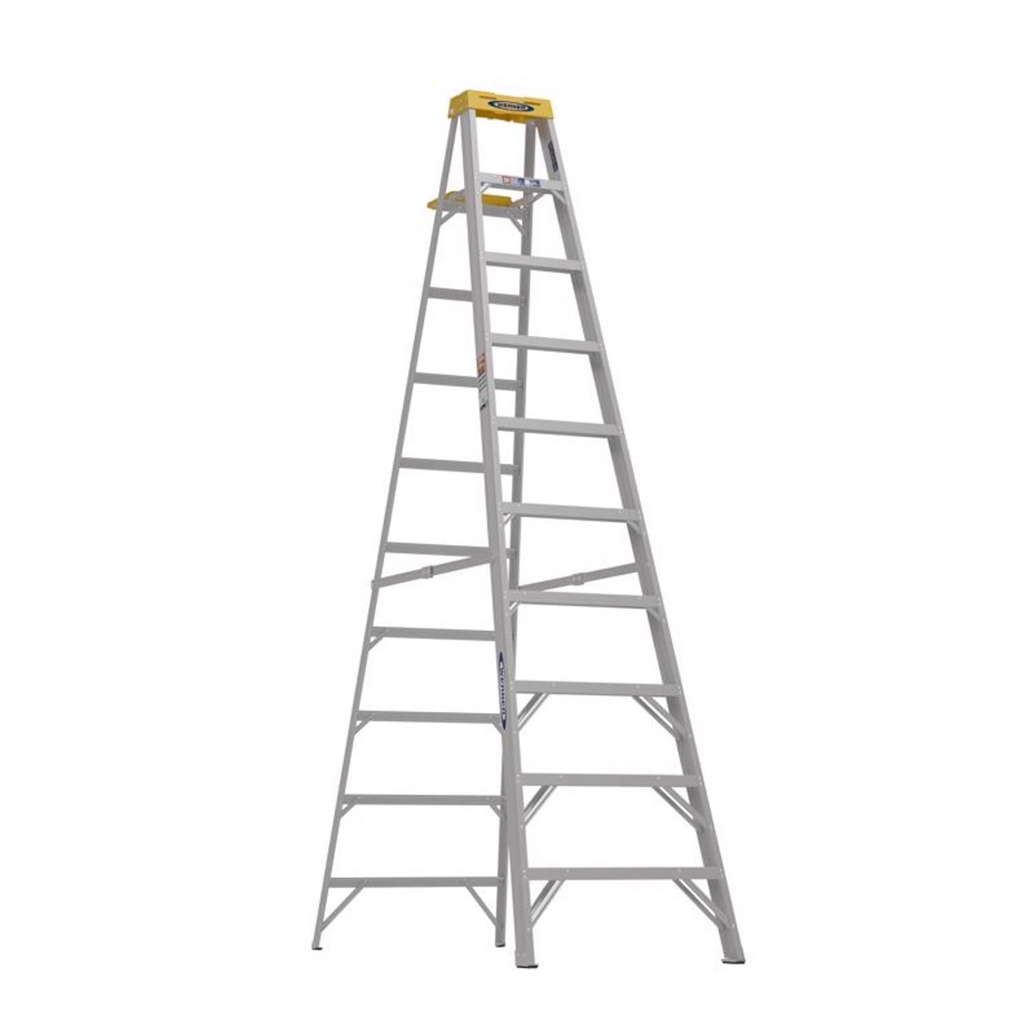 Werner 10 ft. H Aluminum Step Ladder Type IA 300 lb. capacity Uae Electronic uaeelectronic.com