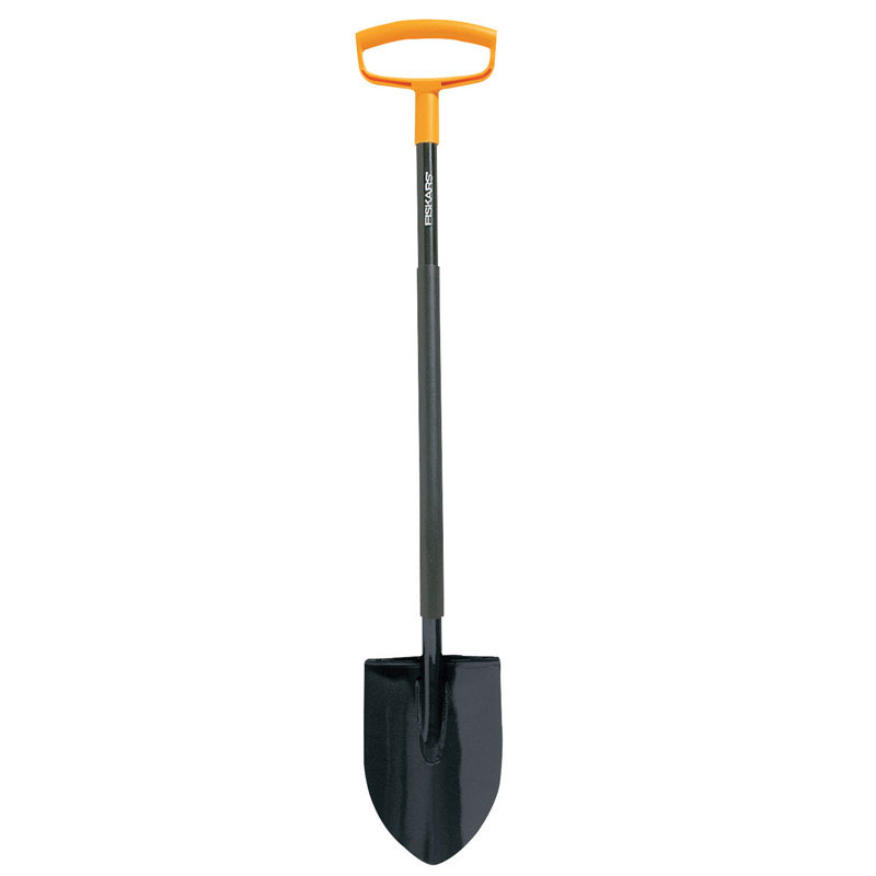 Photos - Other Garden Tools Fiskars 46 in. Steel Digging Shovel Steel Handle 396690-1001 