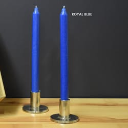 Kiri Tapers Royal Blue Unscented Scent Taper Candle