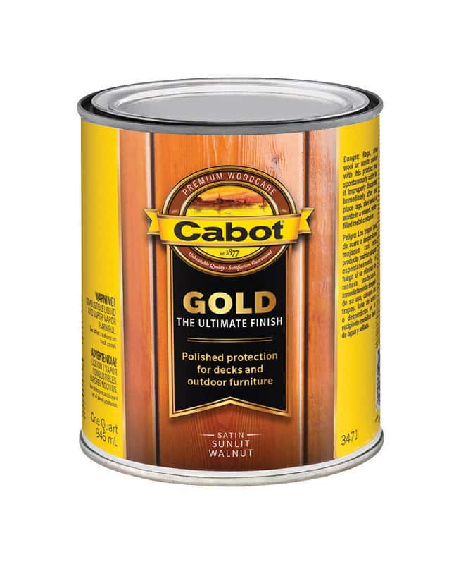 Cabot Gold Satin 3471 Sunlit Walnut Deck Varnish 1 qt. Ace Hardware