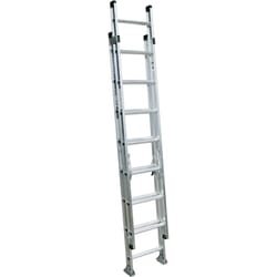 Werner 16 ft. H Aluminum Extension Ladder Type IA 300 lb. capacity