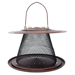 Backyard Essentials Songbird 2.5 lb Mesh Clinging and Perching Hanging Tray Bird Feeder