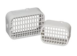 Amerimax 2 in. W X 3 in. L White Plastic Rodent Guard