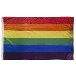 Valley Forge Knit Pride Flag 3 ft. W X 5 ft. L