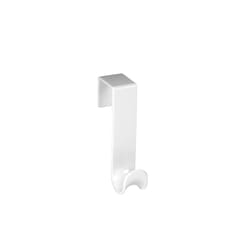 Spectrum 1.18 in. L White Plastic Over the Door Hook 1 pk