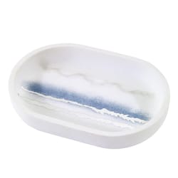 Avanti Linens Murano Silver Plastic Soap Dish
