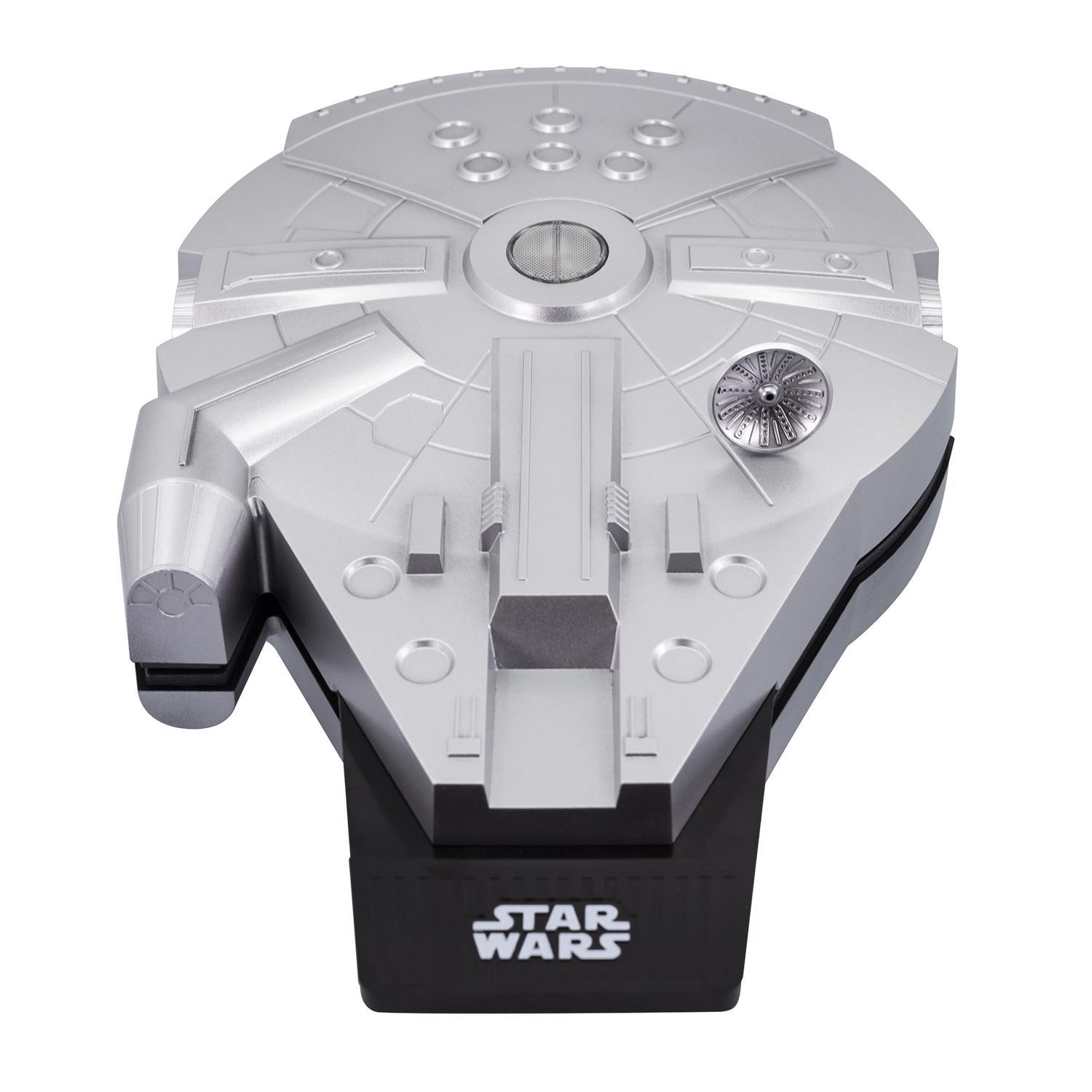 Uncanny Brands Star Wars Millennium Falcon 1 waffle Matte Silver Aluminum Waffle Maker Sansujyuku sansujyuku.com
