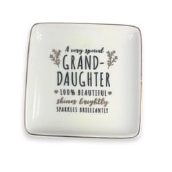 Trinket Dishes Grand Daughter Tray Ceramic 1 pk