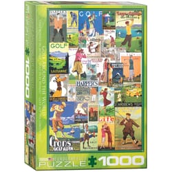 Eurographics Golf Around the World Jigsaw Puzzles Multicolored 1000 pc
