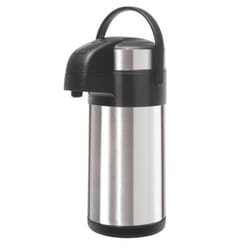 OGGI Black/Silver ABS Plastic/Stainless Steel Push Action Pump SS Liner 102 oz