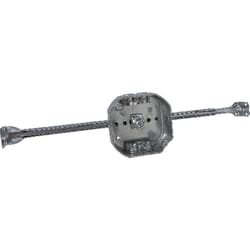 Raco Old Work 15.5 cu in Octagon Steel 2 gang Electrical Box Gray