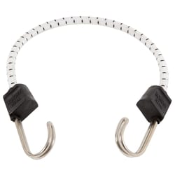 Keeper Black/White Bungee Cord 18 in. L X 0.315 in. 1 pk