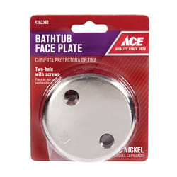 Ace 3-3/16 in. D Brushed Nickel Bathtub Face Plate