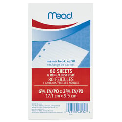 Mead 3.75 in. W X 6.75 in. L Memo Book 80 sheet